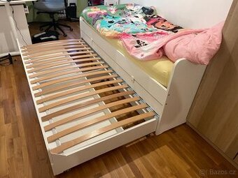Postel IKEA SLÄKT 90x200 rozkládací  (bez matrace)