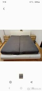 Manželská postel s matracemi za 1000 Kč