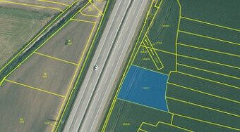 Prodej stavebních pozemků pro komerční využití Veselí nad Lu