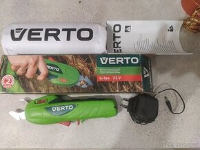 Aku zahradní nůžky Verto 7.2v li.on baterie