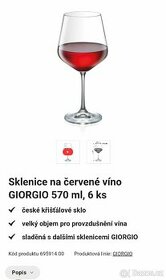Tescoma Giorgio sklenice na víno
