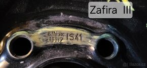 Opel Zafira F rezerva plnohodnotná 6.5 x16