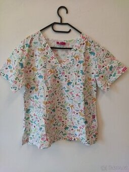 Pinky Scrubs zdravotnická halenka - lesní zvěř, pediatrie