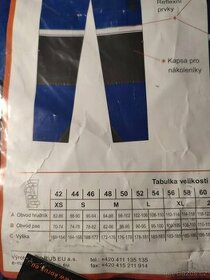 Pánské pracovní kalhoty vel.58 - 1