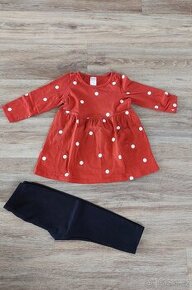 Šaty a leginy H&M 86, top stav - 1