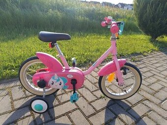 Dětské kolo 14" Decathlon BTWIN 500 + přídavná kolečka