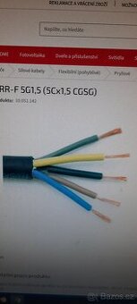 H05RR 5x1,5 guma