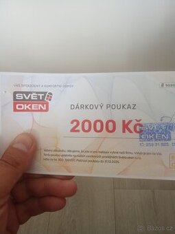 Dárkový poukaz Svět Oken