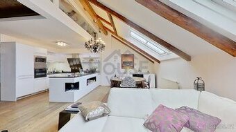 Prodej mezonetového bytu 3+kk 122 m² s terasou (9,5 m²) - Pr