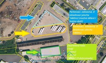 Pronájem parkovacích kójí 165m2, a parkovacího/skladovacího 