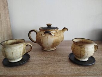 Krásný čajový keramický set - 1