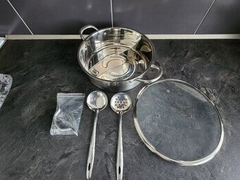 Nerezový hrnec na HOTPOT s přepážkou + poklice