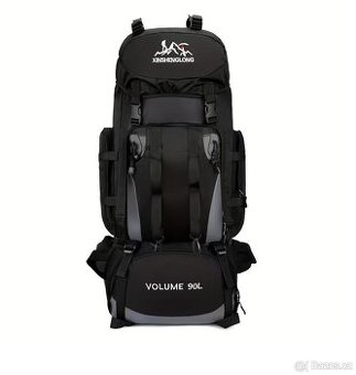 Cestovní batoh s kapacitou 90 litrů, unisex provedení