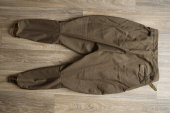 2 ks vojenské kalhoty rajtky galife khaki uniforma