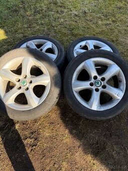 Originál alu kola Škoda 185/55R15 5x100 Fabia