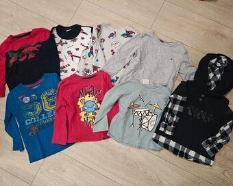 8x triko dlouhý rukáv 98