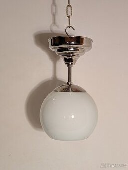 Art Deco lustr z niklované mosazi, stropnice,  až 2 ks