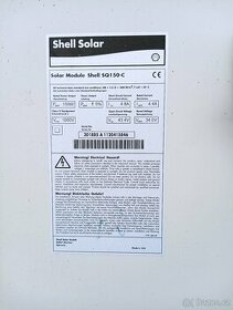 Fotovoltaické panely Shell Solar SQ150-C