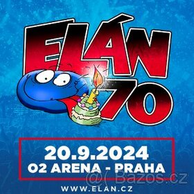 Elán 70 Praha 20.9.2024 1-2 vstupenky