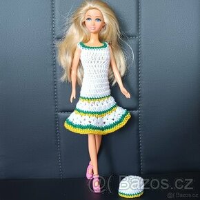 Barbie - šatičky s baretkem na panenku - 1