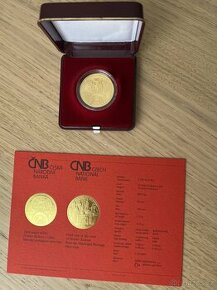 Zlatá mince 5000 Kč 2023 Hradec Králové PROOF