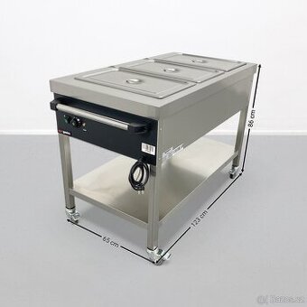 Termo vozík s ohřevnou vanou - 3x GN 1/1