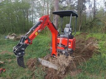 Zemní práce minibagrem - půjčovna strojů