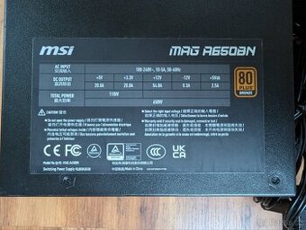 MSI MAG A650BN 650W zdroj