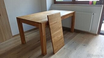 Jidelni stul 160x90, masiv, rozkládací