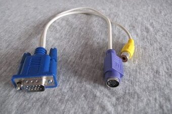 redukce VGA (male) - PS2 (female)+minijack 3,5mm (female)