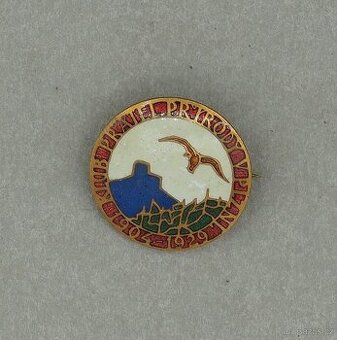 Odznak smalt Klub přátel přírody v Plzni 1904-1929