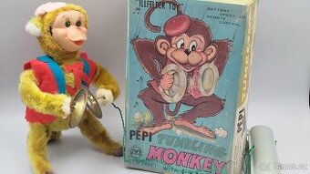 Skákací opice s činely - Pepi tumbling monkey - 1