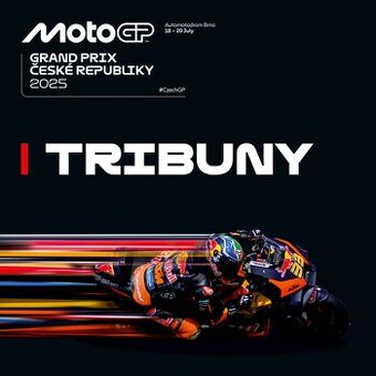2x vstupenka MotoGP 2025 - Tribuna T1 - REZERVOVANO
