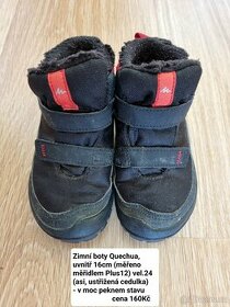 Detske zimni boty decathlon Quechua vel.24 (16cm) - 1