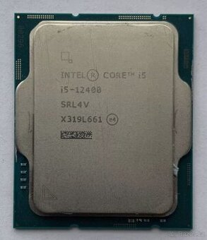 Intel Core i5-12400, 6C/12T, TDP 117W, bez chladice