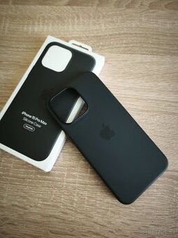 Originální kryt Apple iPhone 15 Pro Max - silikonový, černý