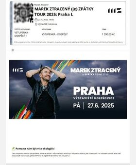 Marek Ztracený - Zpátky Tour