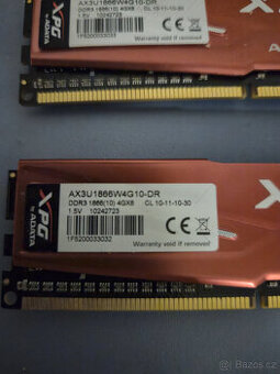 ADATA XPG DDR3 8 GB (2×4 GB) – 1866 MHz