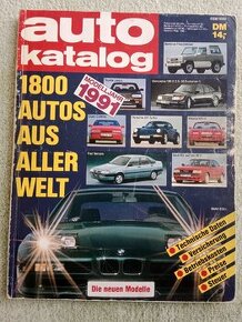 Auto katalog 1991, katalog světové produkce, 1800 modelů