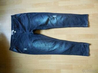dámské John Baner tm.modré elast. rifle, užší zip 50/38/3XL