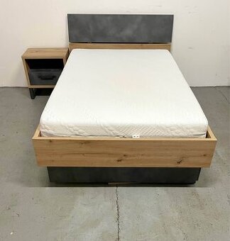 SET postel, noční stolek a šatní skříň