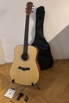 Akustická kytara Arrow Bronze NT + pouzdro, stojan, ladička