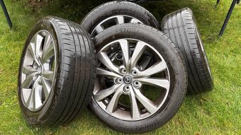 Originální alu disky Mazda R18 vč. letních pneu TOP stav - 1