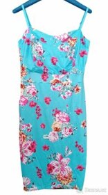 Letní dámské šaty - tyrkysová