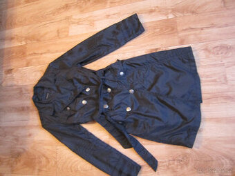 Jarní kabát s odepínací podšívkou, M/38, černý. 2v1