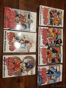 Naruto knihy 1-7, manga
