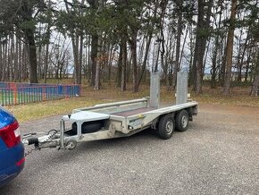 ✅Brzděný příves na bagr Ifor Williams 2700 kg, nová STk