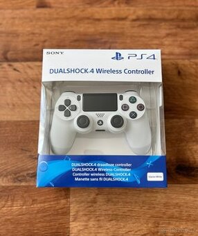 Originální ovladač Sony Dualshock 4 V2 White pro PS4 (NOVÝ)