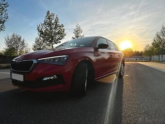 Škoda Scala 1.6 TDI 85 kW – Automat, krásná červená, top sta