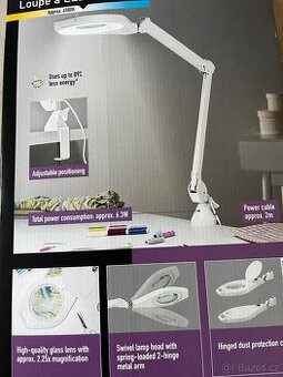Led lampa s lupou